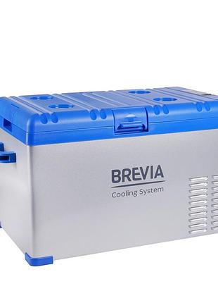 Холодильник 30л 12/24/110/220v 60w компрессорный "brevia" 22410