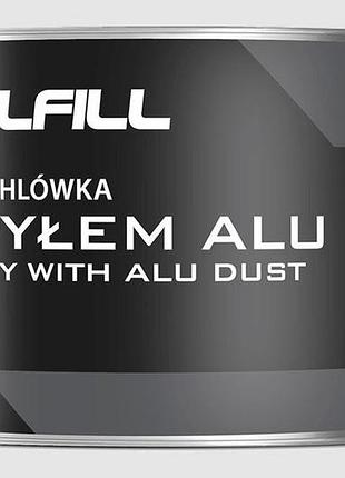 Шпатлевка с алюминием 1000g "polfill" с отвердителем 43132
