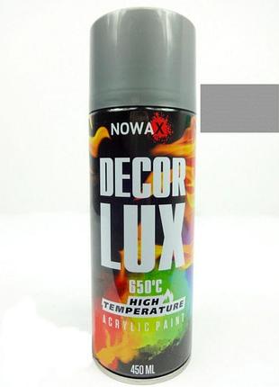 Фарба температурна сіра 450ml "nowax" nx48038 +650°с (12шт/уп)