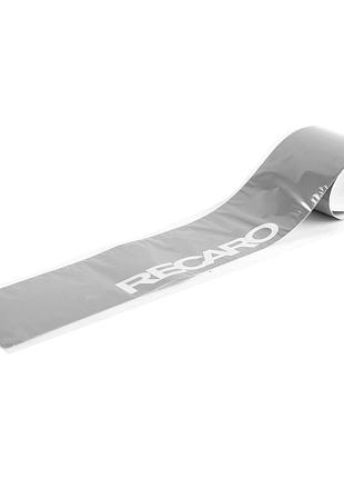 Наклейка лобовое стекло бус серая 160*1800 "recaro"