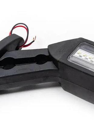 Габарит "ріжки" косий 13см 12/24v led червоний+білий+жовтий th-601 (2шт)