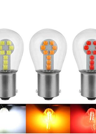Світлодіод 12v т25 червоний smd 18-3030 +780lm у скляній колбі №42