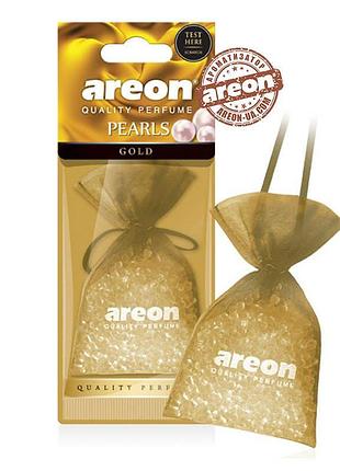 Освежитель силиконовые гранулы 25gr - "areon" - pearls lux - gold (золото) (12шт/уп)