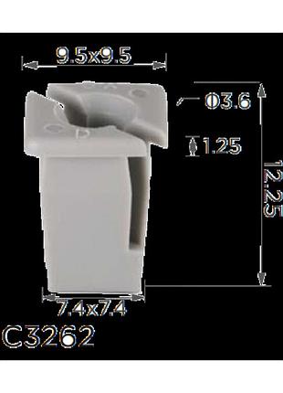 Клипсы c3262 под саморез bmw (51-71-7-154-520, 51717154520, 14804) ( уп. 100 шт.)