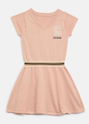 Детское платье guess с логотипом из страз