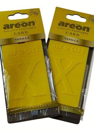 Освежитель силиконовый лист - "areon" - card лист - vanilla (ваниль) (30шт/уп)
