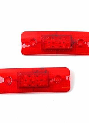 Габарит - червоний - 115х40мм - 12/24v led 9 діодів th-932 (2шт)