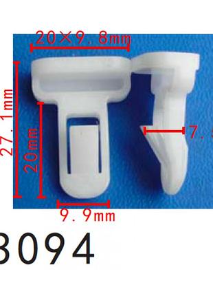 Клипсы c3094 бампера toyota, lexus (7539235220, 75392-35220, 12287) (уп. 100 шт.)