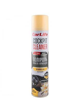 Полироль торпеды спрей 320ml "carlife" extra mat ваниль cf340 (24шт/уп)