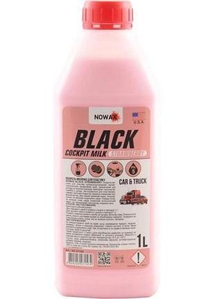 Полірольторпеди молочко 1l "nowax" black cockpit milk strawberry концентрат 1:1/1:2 nx01188