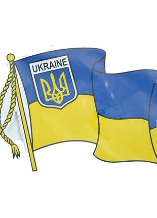 Наліпка "прапор україни" з шевронами 15х10см (10шт/уп)