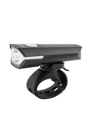 Велосипедна фара 1xcree/100 lm/5реж. роботи/ipx4/usb/алюм.корп/кріплення на кермо greys №gr10210