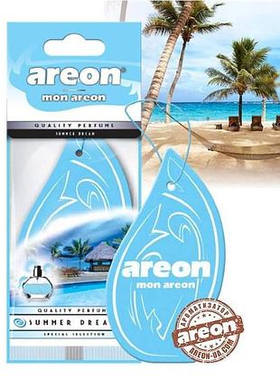 Освежитель сухой лист - "areon" - mon лист - summer dream (литний сон) (10шт/уп)