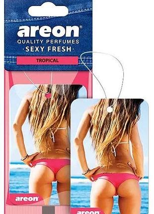 Освежитель сухой лист - "areon" - sexy fresh - tropical (тропический) (10шт/уп)