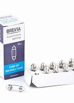 Лампа 12v (c10w) (31mm) "brevia" (12313c) (уп.10шт)