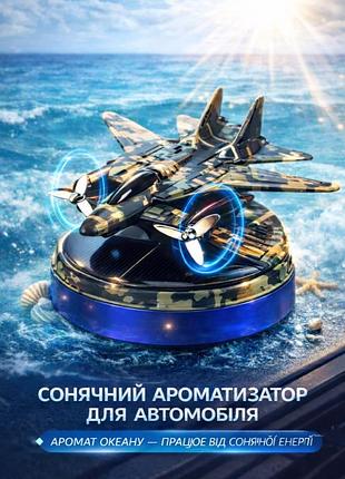 Ароматизатор на солнечной панели "летак-истребитель bushineco" xy-6 (ocean) камуфляж