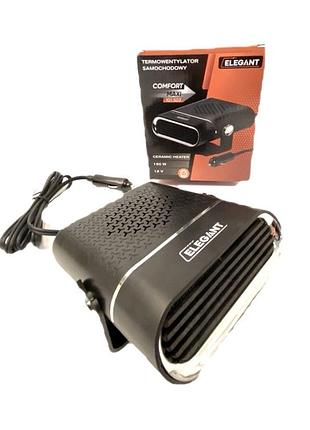 Теплоелектро-вентилятор 12v 150w "elegant" 101503 кераміч./обігрів/обдув/ручка/1,8м кабель