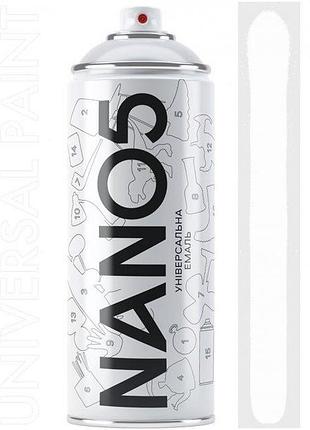Краска белый глянец 400ml "nano5" n09010 (12шт/уп)