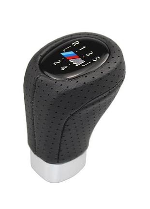 Ручка кпп bmw series e46.e60.e90.e92 (5/6 speed) шкіра №1