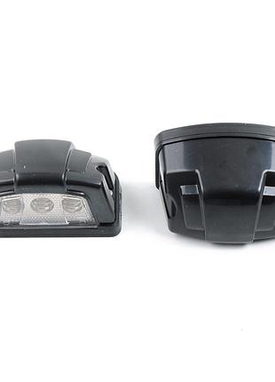 Подсветка номера 24v диодное 3 led черный корпус"ilh08" (2шт/уп)