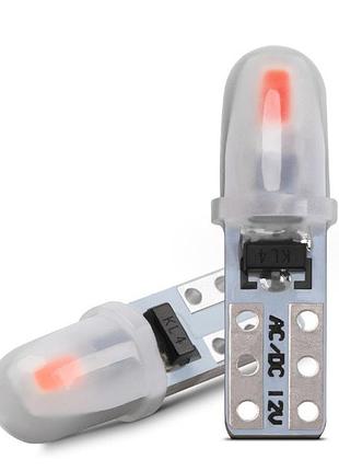 Світлодіод 12v т5 зелений smd 2-3014 "3d скло" 0,6w 40lm №88