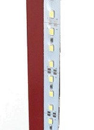 Лента 24v - 25см - красная - (5630) - 1а 18led алюминий в силиконе