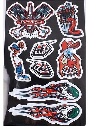 Наліпка мото "troy lee designs" (36x23)