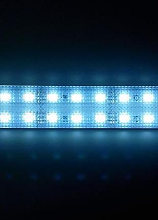 Підсвічування салону 12v led "призма" 2-а - 50см - біла - (5630) - 2а 72led