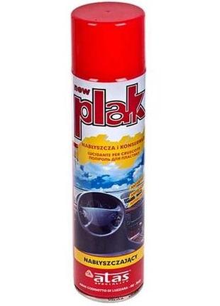 Полироль торпеды спрей 600ml "plak" клубника (fragola)