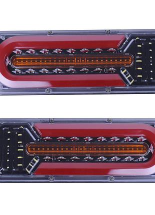 Задній ліхтар прямокутний 12/24v (410*140*25мм) led-61 (g wagon) з проводом (2шт/уп)