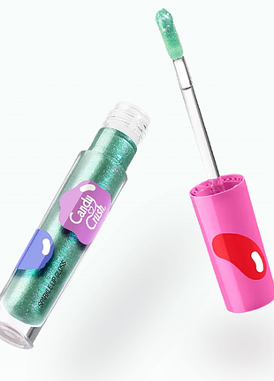 Сияющий блеск для губ kiko milano candy crushTM sparkle lip gloss - 04 aquamarine aura (000272-04)