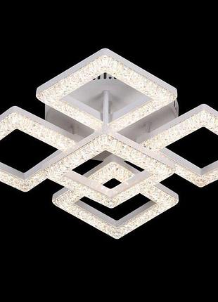 Люстра стельова valeso 77059/4+1s біла, led