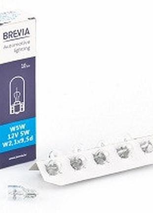 Лампа 24v (бесцок.) w5w "brevia" (24308c) (уп.10шт)