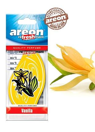 Освежитель сухой лист - "areon" - classic - vanilla (ваниль) (10шт/уп) ходовый