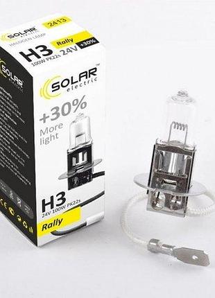 Лампа 24v h3 100w +30% starlight "solar" (1шт) (2413) (10шт/уп)