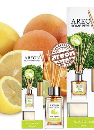 Ароматизатор 85ml - "areon" нome perfume yuzu squash (цитрус) (ps11)