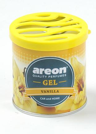Освежитель гель консерва 80gr - "areon" - gel - vanilla (ваниль) (12шт/уп)