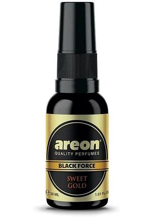 Освежитель спрей 30ml - "areon"- perfume premium - black force - sweet gold (сладкое золото) 1:2