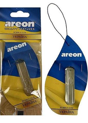 Освежитель жидкий 5ml - "areon" - mon liquid - bubble gum (жуйка) ua (прапор украины)