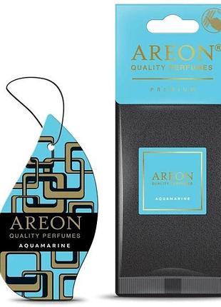 Освежитель сухой лист - "areon" - premium - aquamarine (аквамарин) (10шт/уп)