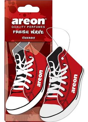 Освежитель сухой лист кеды - "areon" - fresh wave - cherry (вишня) (10шт)