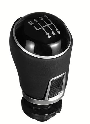 Ручка кпп volkswagen passat/golf/caddy/touran/skoda/audi кожа (12мм отверстие) 6 speed fxvw-117/6