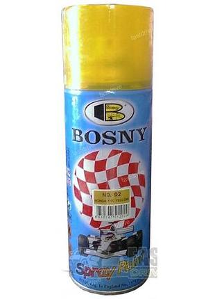 Фарба лак для тонування 400ml "bosny" жовтий №02 (12шт/уп)