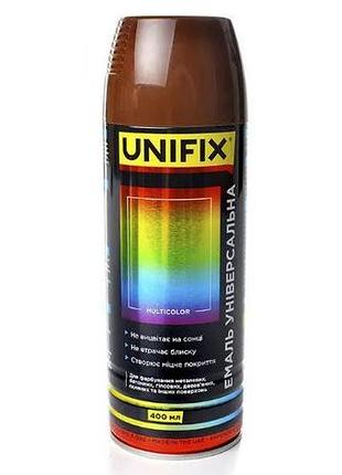 Фарба коричнева оливкова 400ml "unifix" ral8008 (951033) (12шт/пач)