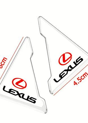 Пленка защитная для дверных кутов lexus силиконовая прозрачная (4шт)