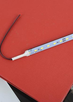 Лента 24v - 25см - белая - (5630) - 2а 18led алюминий в силиконе