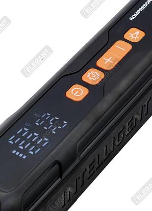 Компрессор elegant force plus 100015 - 12v/6000 mah/10атм 4-режимы/led фонарь/павербанкusb 5v-2.4a 5
