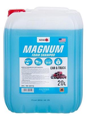 Шампунь 20l для ручной мойки "nowax" nx20112 magnum foam shampoo/ суперконцентрат 1:500
