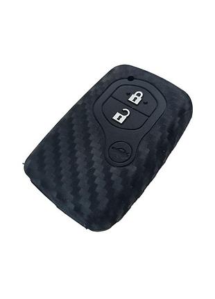 Чехол на пульт сигнализации силиконовый toyota zn 2 carbon 1021 (3893)