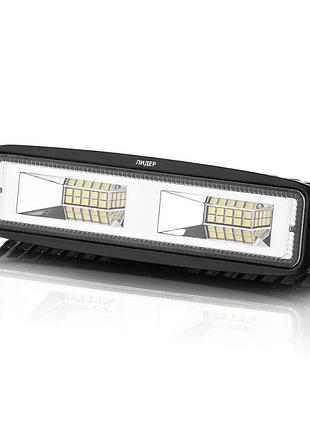 Фара-led прямокутник 20w (1w*20) philips 3030 12-24v ближнє світло w 0560/w 0650 (1шт) 4146